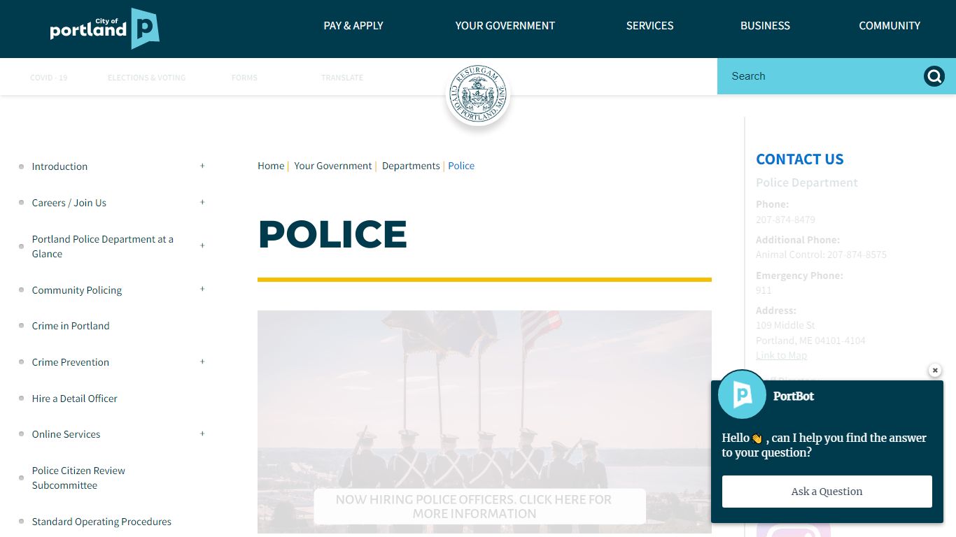 Police | Portland, ME - Official Website